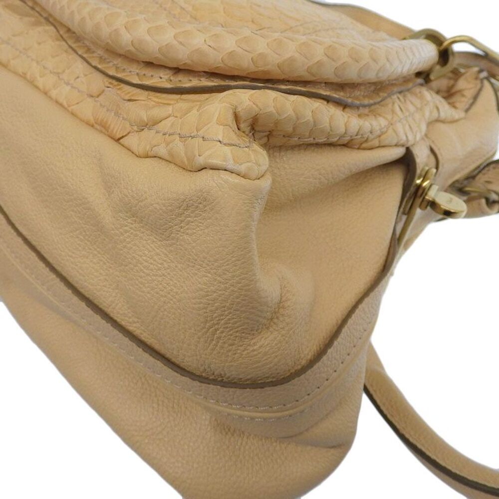 Chloe Python Leather Paraty Handbag - image 5